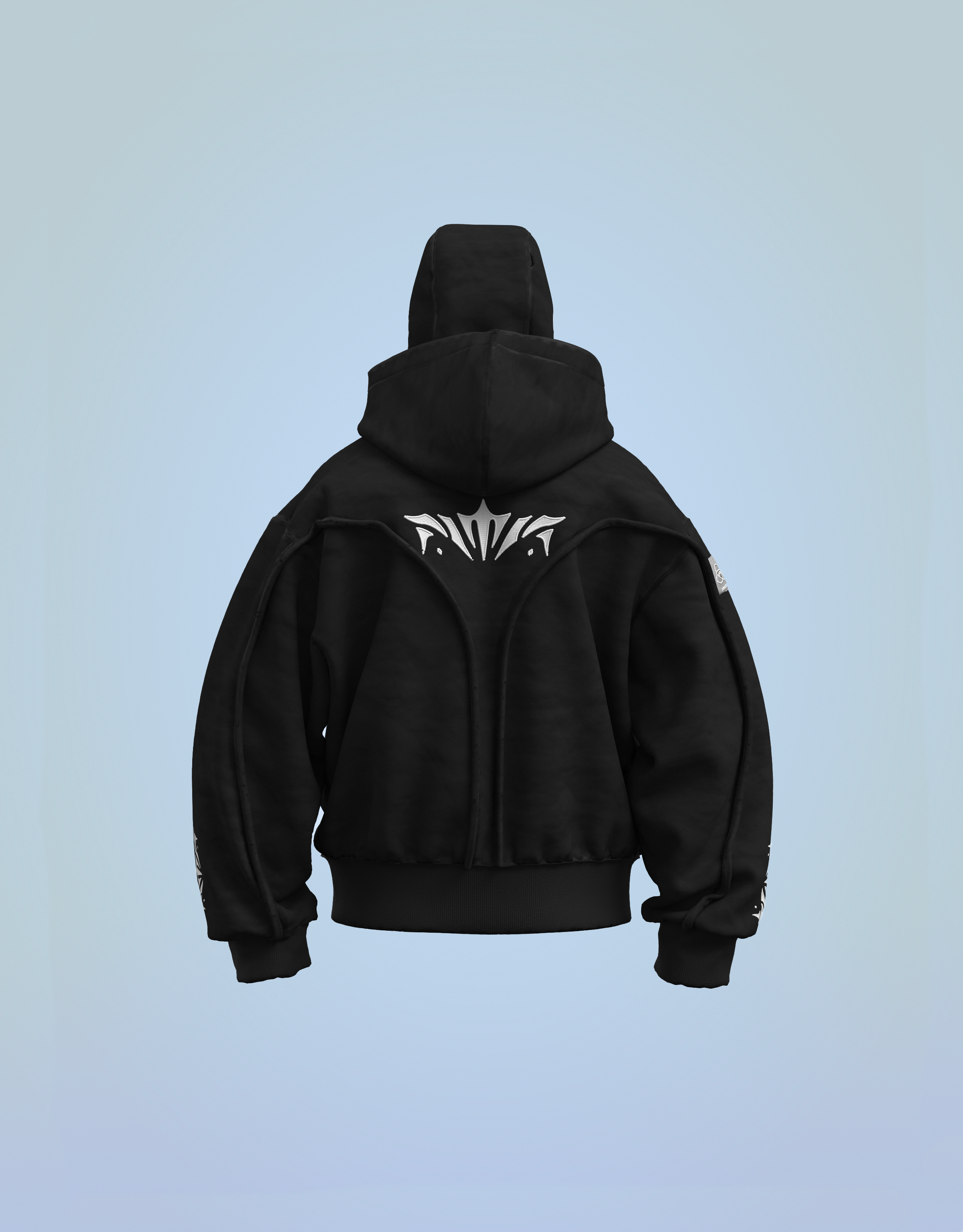 Phantom Hoodie Full Black retour