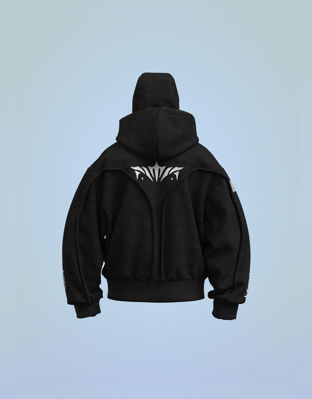 Phantom Hoodie Full Black retour